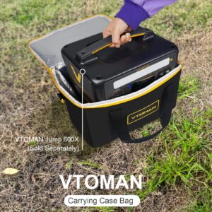 VTOMAN Carrying Case Bag for Portable Power Station Jump 600X, Black (Jump 600X Not Included)