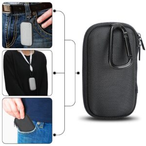 Woanger 4 Pcs Asthma Inhaler Travel Case Hearing Aid Case Earbud Case Portable Zipper Carry Case Travel Case with Mesh Pocket for Inhaler Hearing Aid Other Accessories from Dust and Dirt