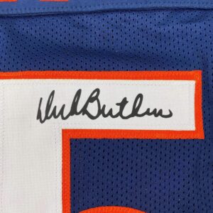 Facsimile Autographed Dick Butkus Chicago Blue Reprint Laser Auto Football Jersey Size Men's XL