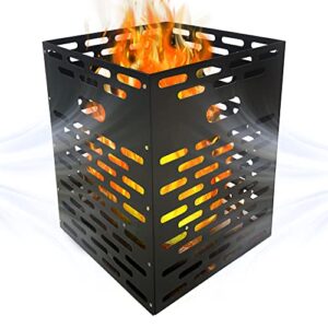solid ultra-thick steel type incinerator, portable collapsible incinerator for outdoor yard waste leaf wood burning, burning bucket burning cage incinerator burning fire pit