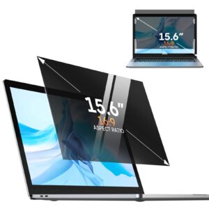 laptop privacy screen 15.6 inch, removable 16:9 aspect privacy filter screen protector for 15.6 inch laptop, privacy screen anti peeping