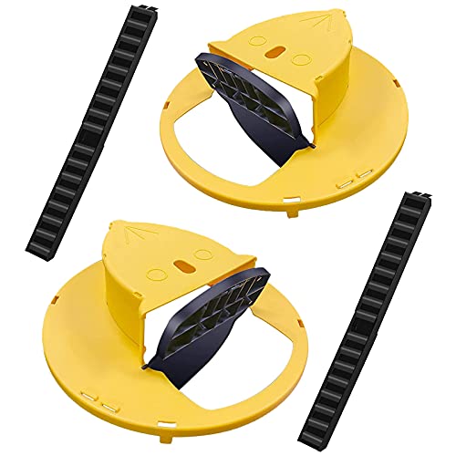 Mouse Trap Bucket Flip Lid (2 pc) for 5 Gallon Bucket, Flip and Slide Humane Mouse Trap Mice Trap Rat Trap, Indoor/Outdoor/Patio