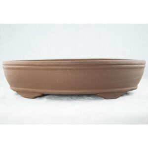 1 Pcs Oval Yixing Zisha Bonsai Pot and Succulent Planter 16.5"x 12.75"x 4.25" + Mesh