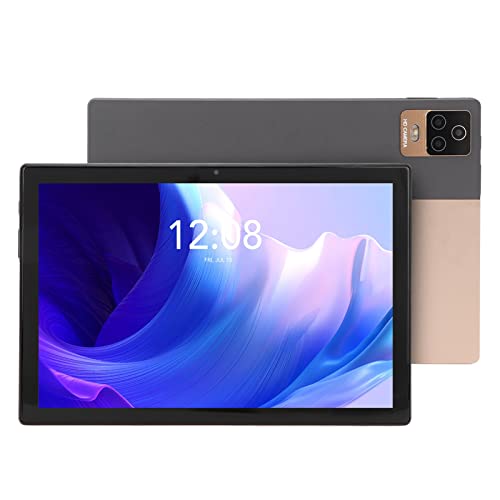 DAKR 10.1in Tablet, Tablet Computer for 11 4G LTE Calling for Playing (Gold)