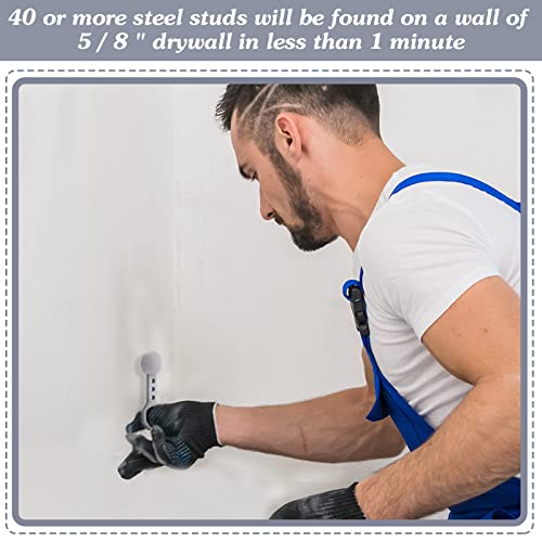 2 Pcs Magnetic Stud Finder Wall Scanner Metal Stud Detector with 27 Pounds of Pull No Batteries Required Stud Sensor for Drywall, Wood or Plywood Paneling, Ceramic Tiling, Grey