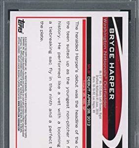 Bryce Harper 2012 Topps Update Baseball Rookie Card RC #US183 Graded PSA 10