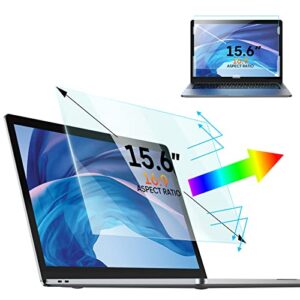 anti blue light screen protector 15.6 inch, removable blue light blocking & anti glare screen for generic 15.6" with 16:9 aspect ratio laptop