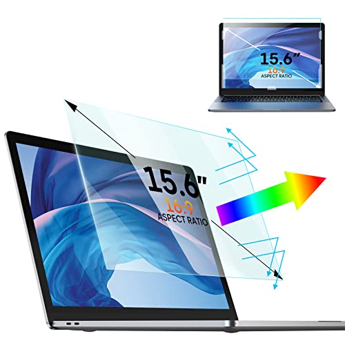 Anti Blue Light Screen Protector 15.6 Inch, Removable Blue Light Blocking & Anti Glare Screen for Generic 15.6" with 16:9 Aspect Ratio Laptop