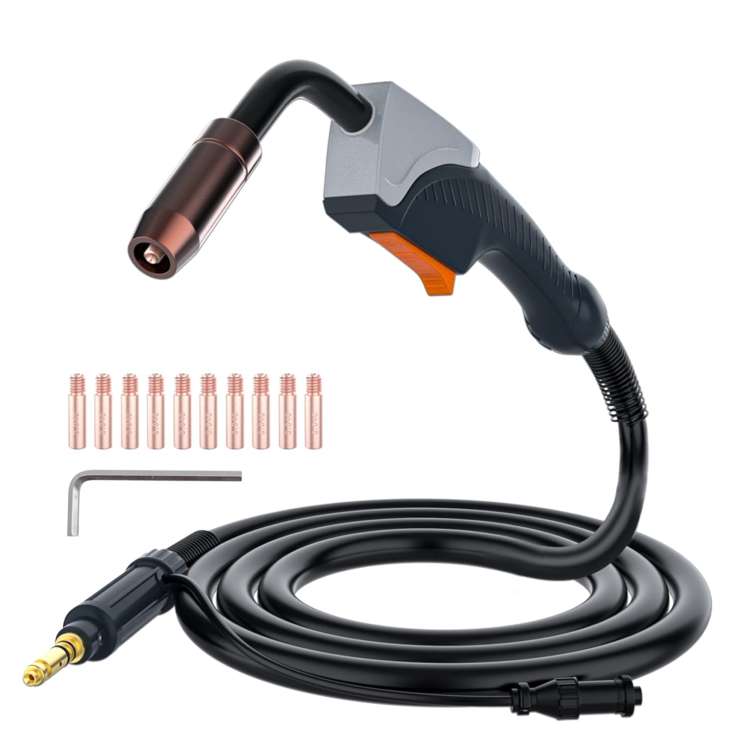 FORTON MIG Welding Gun Torch, 10ft 150A MIG Gun Replacement for Lincoln Magnum 100L K530-6 (150A) (150A)