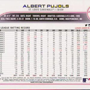 2022 Topps Update #US300 Albert Pujols NM-MT St. Louis Cardinals Baseball