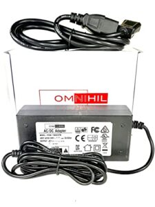 [ul listed] omnihil ac power adapter compatible with panasonic kx-utg200b sip utg series voip poe phone