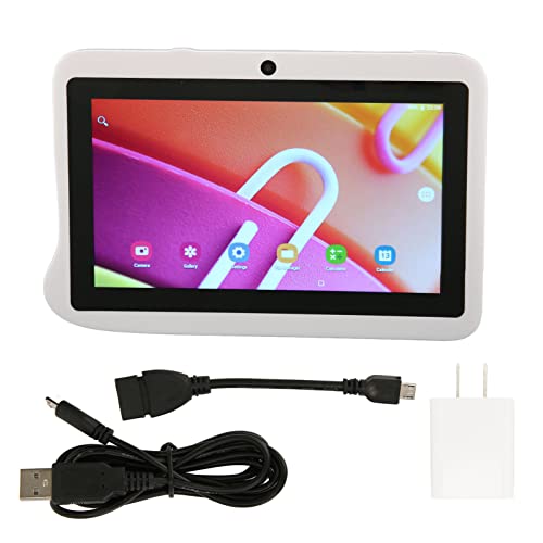 Kids Tablet, 5000mAh Battery HD Tablet US Plug 100240V Dual Camera for Study (US Plug)
