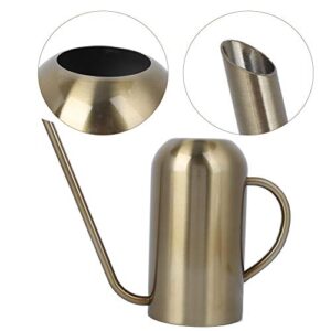 LIYJTK Stainless Steel Long Spout Watering Can Garden Watering Pot Irrigation Tool Bonsai Plants Garden Pot Flower Watering Can Irrigation Tool(Gold 1.5L)