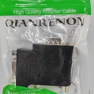 QIANRENON 90 Degree Angle VGA Male to VGA Female Adapter DB15 Male to Female Right Angle Connector VGA L-Shaped Angle Extender, for TV Computer Monitor Projector, Right Bend