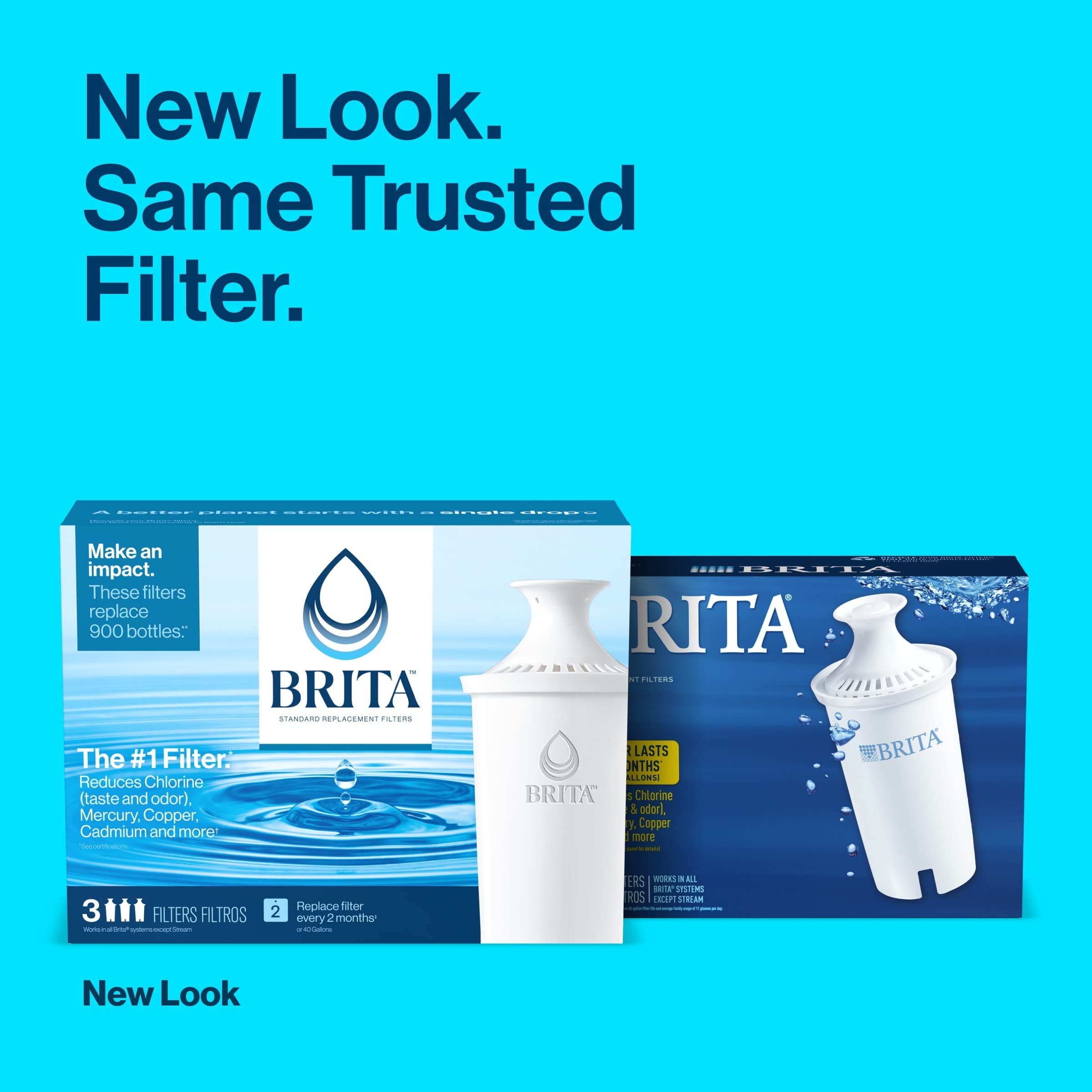 Brita Water Filter Pitcher Bundle with Elite Filter + Standard Replacement Filters