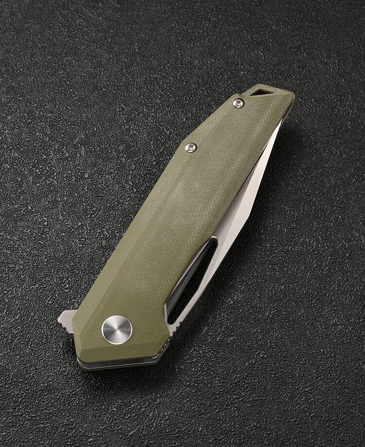 CMB Made Knives 8.26" Lurker Pocket Folding Knife D2 Steel Blade G10 Handle Camping Outdoors EDC CMB-10G (Green Satin)