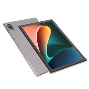 10.1inch tablets, 1200x1920 ips hd screen display, 6g ram 256g rom, for mt6750 octa core cpu 2.0ghz android 10.0 calling tablet, 4g network calls 5g wifi dual band tablet pc, dual sim dual(grey)