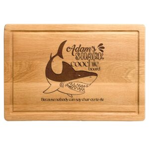 customizable shark board, shark cutting board, personalized christmas gift for men, charcuterie board, meats and cheeses serving boards, shark charcuterie board