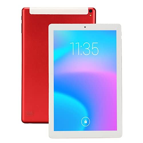 PUSOKEI Tablet 10.1in, 1960x1080 HD IPS Display, 6GB RAM 128GB ROM, 2.4G 5G WiFi Dual BandTablet, Android 11.0 Tablet with Dual Camera for Adults and Children(US Plug)