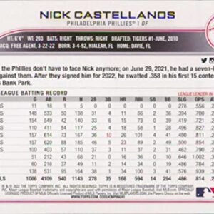 2022 Topps Update #US266 Nick Castellanos NM-MT Philadelphia Phillies Baseball