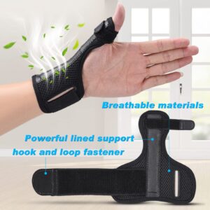 PKSTONE Thumb Brace,Thumb Spica Splint, Adjustable Breathable Wrist Splint/Hand Brace for Right and Left Hand, Pain Relief, Thumb & Wrist Support for Carpal Tunnel, Arthritis, Tendonitis, Sprains