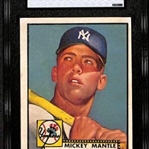 #311 Mickey Mantle - 1952 Topps Baseball Cards (Star) Graded SGC A - Baseball Slabbed Autographed Vintage Cards