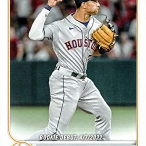 2022 Topps Update Baseball #US276 Jeremy Pena Rookie Card Astros - Rookie Debut