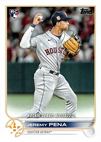 2022 Topps Update Baseball #US276 Jeremy Pena Rookie Card Astros - Rookie Debut