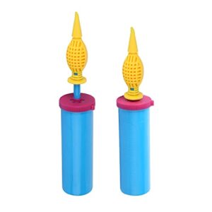 miliocry balloon pump hand held, two-way dual action inflator air pump compressor for balloons 2 pack