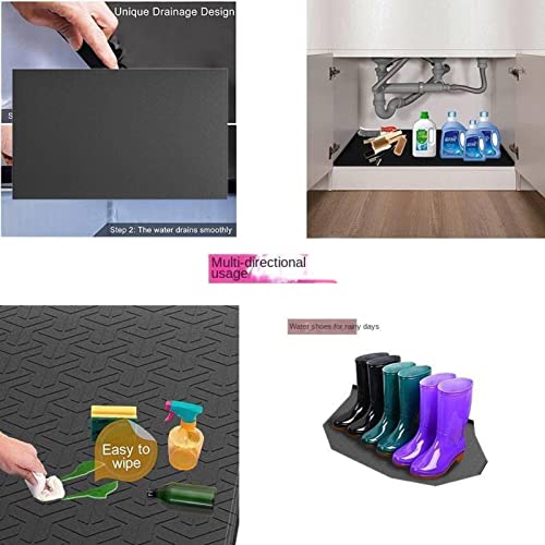 FARZI Nordic Silica Gel Sink pad Water draining pad Sink Silica Gel pad Non-Slip mat Leak-Proof Storage Sewage mat Heat Proof mat