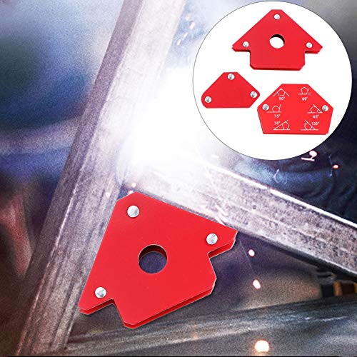 VILLCASE 12 Pcs Locator Welding Magnets Magnetic Angle Corner Holder Metal Stand Welding Magnet Holder Metal Bracket Magnetic Welding Positioner Work Right Angle Iron Welding Clip