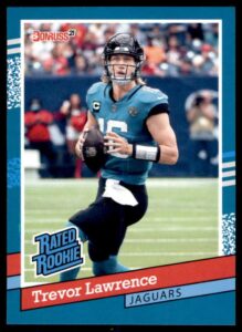 football nfl 2021 panini instant rated rookie retro #bw1 trevor lawrence jaguars