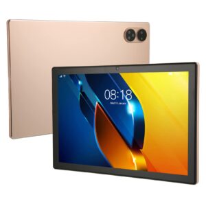 WEYI 10 inch Tablet Golden Kids Tablet 100240V for 11 MT6755 8 Cores 2.2GHz for Learning (US Plug)