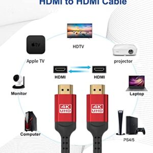 ALLEASA 4K Long HDMI Cable 40 ft 12M, 40FT HDMI Cable in-Wall CL3 Rated(HDR10 8/10bit 18Gbps HDCP2.2 ARC) High Speed 40' HDMI Cable Compatible with Roku TV/Laptop/PC/HDTV/Console