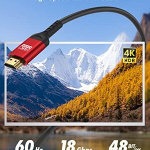 ALLEASA 4K Long HDMI Cable 40 ft 12M, 40FT HDMI Cable in-Wall CL3 Rated(HDR10 8/10bit 18Gbps HDCP2.2 ARC) High Speed 40' HDMI Cable Compatible with Roku TV/Laptop/PC/HDTV/Console