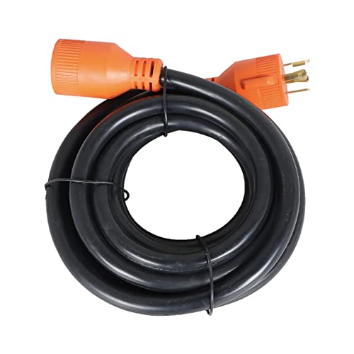 labwork 30A 15FT Generator Extension Cord L14-30P to L14-30R 4 Prong 125/250V Up to 7500W 10 Gauge SJTW Generator Cord