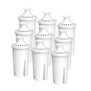 filterlogic nsf certified pitcher water filter, replacement for brita classic 35557, ob03, mavea 107007, replacement for brita pitchers grand, lake, capri, wave and more (pack of 9)