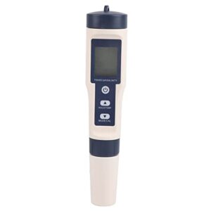 temperature multifunctional，high precision meter, water tester for drinking water aquariums swimming pools and 5 in 1 digital water tester for ph ec tds salinity