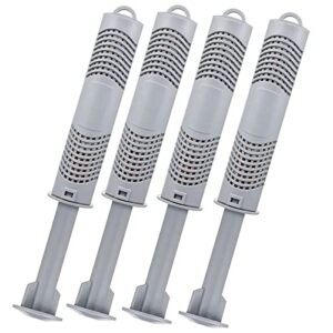 hot tub spa mineral ion cartridge filter stick, 4 units mineral cartridges, active ingredient is zinc (4 pack, grey)