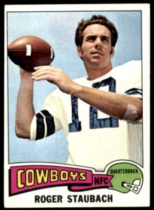 football nfl 1975 topps #145 roger staubach cowboys