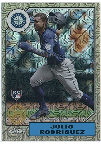 2022 Topps Update JULIO RODRIGUEZ Mariners #T87C-30 Rookie CHROME 1987 MOJO