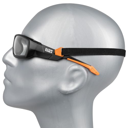 Klein Tools 60538 Gasket Safety Glasses, Professional PPE Protective Eyewear, Full Frame, Scratch Resistant, Anti-Fog, Indoor/Outdoor Lens