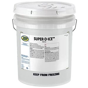 zep super ice melt all-temperature ice melt - 1 pail (149433) - for industrial and business use only - works quickly and effectively in dissolving ice and packed snow