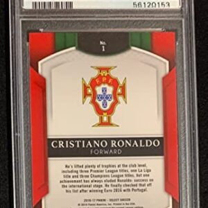 Cristiano Ronaldo 2016 Panini Select Soccer Card #1 Graded PSA 8