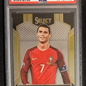 Cristiano Ronaldo 2016 Panini Select Soccer Card #1 Graded PSA 8