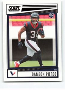 2022 score #345 dameon pierce rc rookie houston texans football nfl