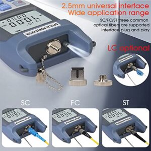 YICIZOL Visual Fault Locator,Optic Fiber Power Meter with FC,SC Connector, Optic Fiber Cleaver FTTH Tool Kits for CATV Engineering (FTTH-X0)