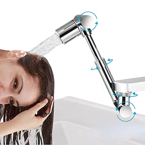 Upgraded 1440° Retractable Swivel Faucet Extender, Copper Robotic Arm Rotatable Faucet, 2 Water Outlet Modes Splash Filter Faucet Aerator for Kitchen Bathroom (1)