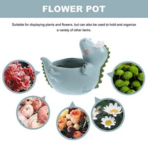 YARNOW Indoor Flower Pot 3 pcs Plants Dog Vase Decoration Bonsai Desk Succulent Excellent Lovely Pottery Home Decorative Desktop Balcony Practical Premium Center Potted Pig Ceramic Planter