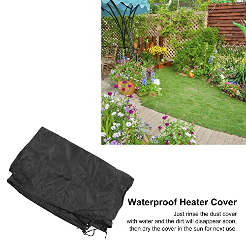 89x33.4x18.9in Garden Heater Dust Cover 210D Oxford Cloth Tear-Proof,Standup Patio Heater Cover, Anti-Snow, Wind-Resistant Dust-Proof Cover Outdoor Waterproof Dustproof Accessory, Patio Heater C